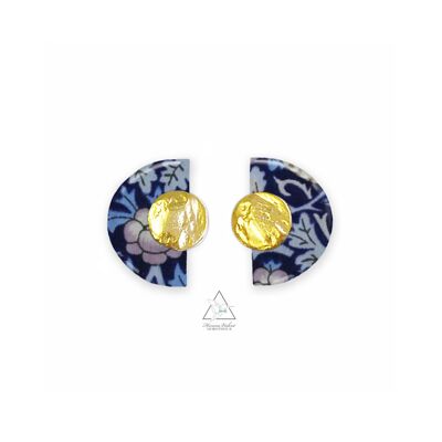 INCA earrings - STRAWBERRY BLUE