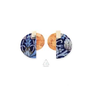 Boucles d'oreilles LUNA - STRAWBERRY BLUE 1