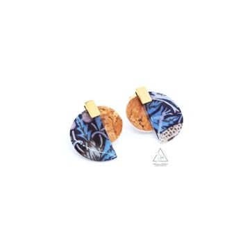 Boucles d'oreilles LUNA - STRAWBERRY BLUE 2