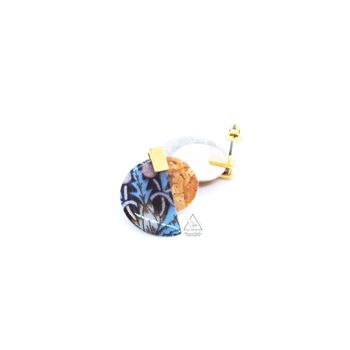Boucles d'oreilles LUNA - STRAWBERRY BLUE 3