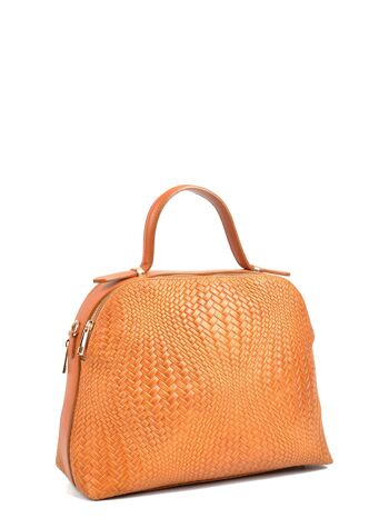 Sac Isabella Rhea-Top Handle_COGNAC 8081 3