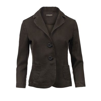 Blazer en coton pour femme – Vert olive