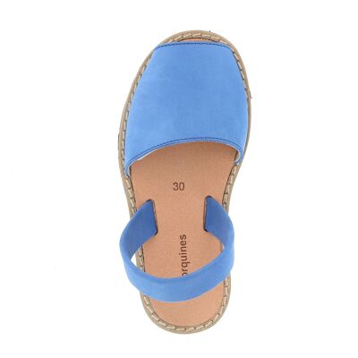 Avarca Nubuck Azul Océano
