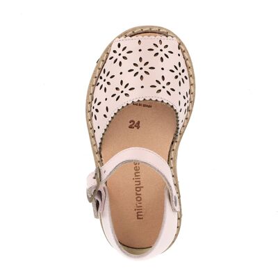 Frailera Boucle Cuir Perforé Pink