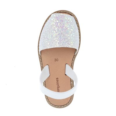 Avarca Paillettes Blanco