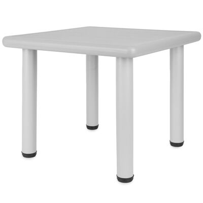 Mesa infantil plateada