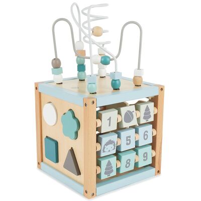 Cube de motricité animaux de la forêt bois FSC®