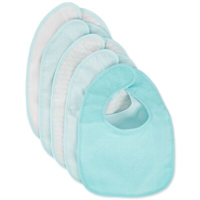 Bibs set of 5 teal
