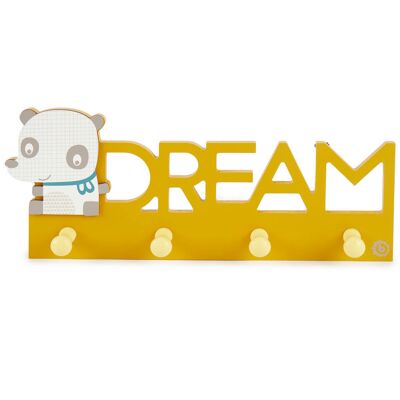 Panda wall coat rack