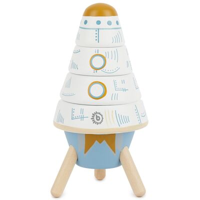 Rocket stacking tower