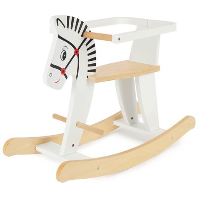 cavallo a dondolo di legno