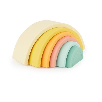 Silicone Rainbow Tropical Vibes