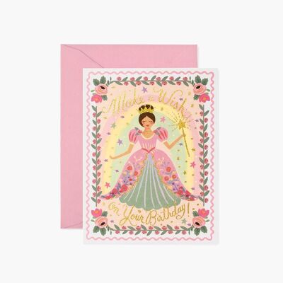 Cartolina di compleanno della principessa - Rifle Paper Co