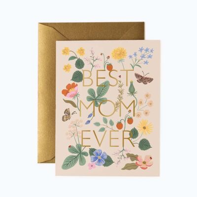 Tarjeta Postal Mejor Madre Best Mom Ever Card - Rifle Paper