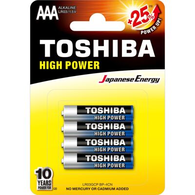 Toshiba Blíster 4 Pilas AAA - Alta potencia