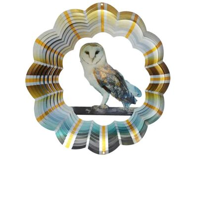 Girandola a vento 12", Spin Art, Barbagianni, 12BOWL300