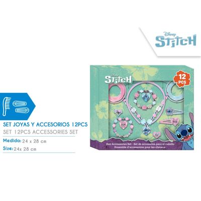 Conjunto de 12 piezas de joyería y accesorios Stitch
