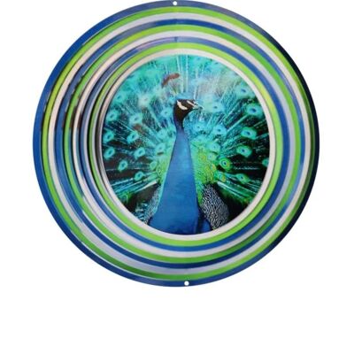 Éolienne 12″, Spin Art, Paon/Paon, 12PEAC300