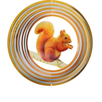 Girandola a vento 12", Spin Art, Scoiattolo, 12SQU300