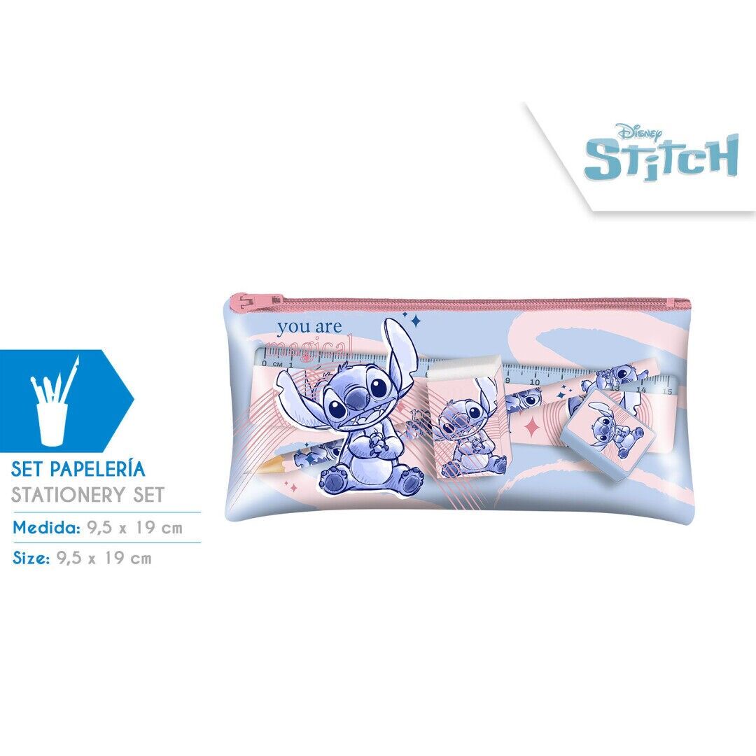 Set di cancelleria Stitch con astuccio