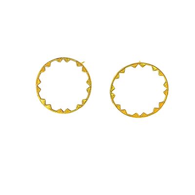 Grandes boucles d'oreilles Alpes autrichiennes - Or