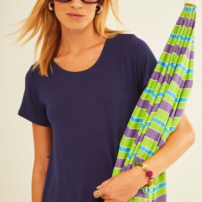 T-shirt blu navy a maniche corte