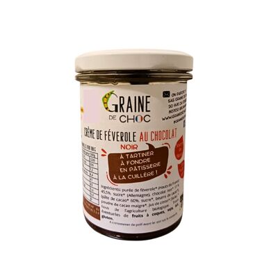 Crème de féverole au chocolat noir