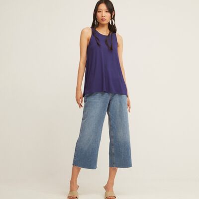 Easy Navy Crossback Top