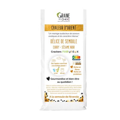 Préparation pour crackers apéritifs CHALEUR D'ORIENT curry-sésame noir