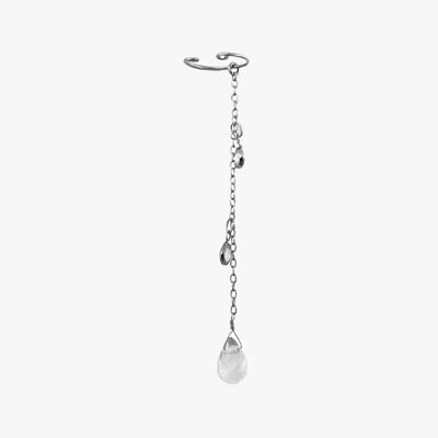 EAR CUFF SPARKLY SILVER