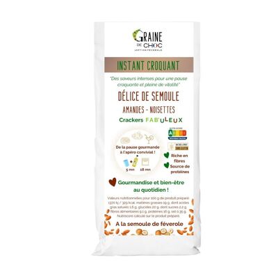 INSTANT CRUNCHY almond-hazelnut cracker mix
