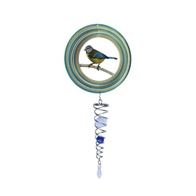 Windspinner, Spin Art, Mésange bleue/Pimpelmees Artist Crystal Tail, ACTBLTIT
