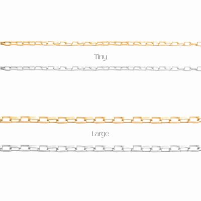 Lolani - Paperclip chain - Tiny/Large