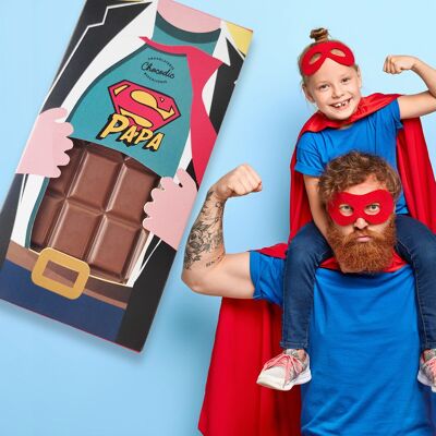 Super Dad Milk Chocolate Bar - Father's Day Happy Father's Day