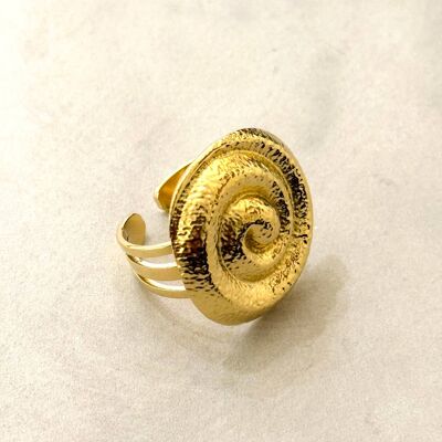 Ori Stainless Steel Spiral Ring