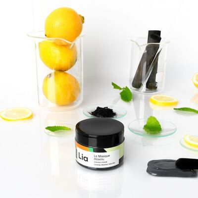 Mascarilla de pureza absoluta con carbón, mentol y yuzu