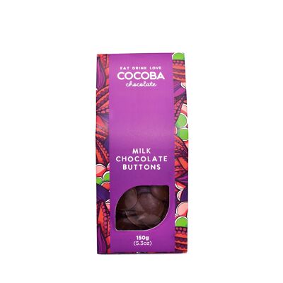 Botones de chocolate con leche
