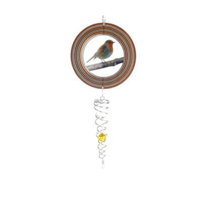 Éolienne, Spin Art, Robin Artist Crystal Tail, ACTROB0800, longueur totale 60 cm