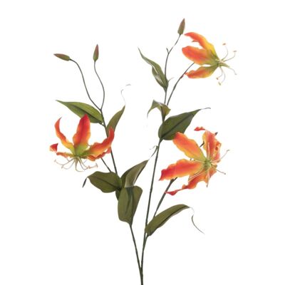Gloriosa Artificielle L92cm Orange