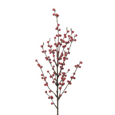 Ilex Spray Artificiale L91cm Rosso