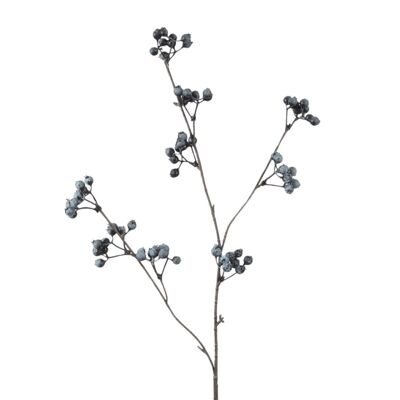 Spruzzo di mirtilli artificiali L76cm blu