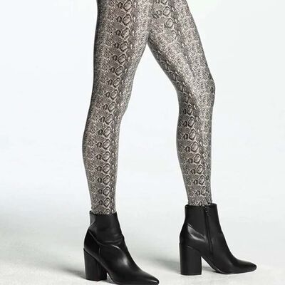 Nancy Faux Leather Reptile Shaping Legging