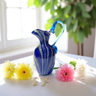 Vase aus Muranoglas, geblasen und handbearbeitet, Linie „I Colori di Murano“ h. cm. 20 – Hergestellt in Murano. Code 48