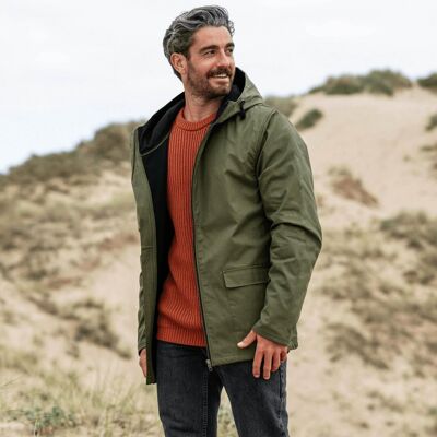 Imperméable doublé nautique pour homme