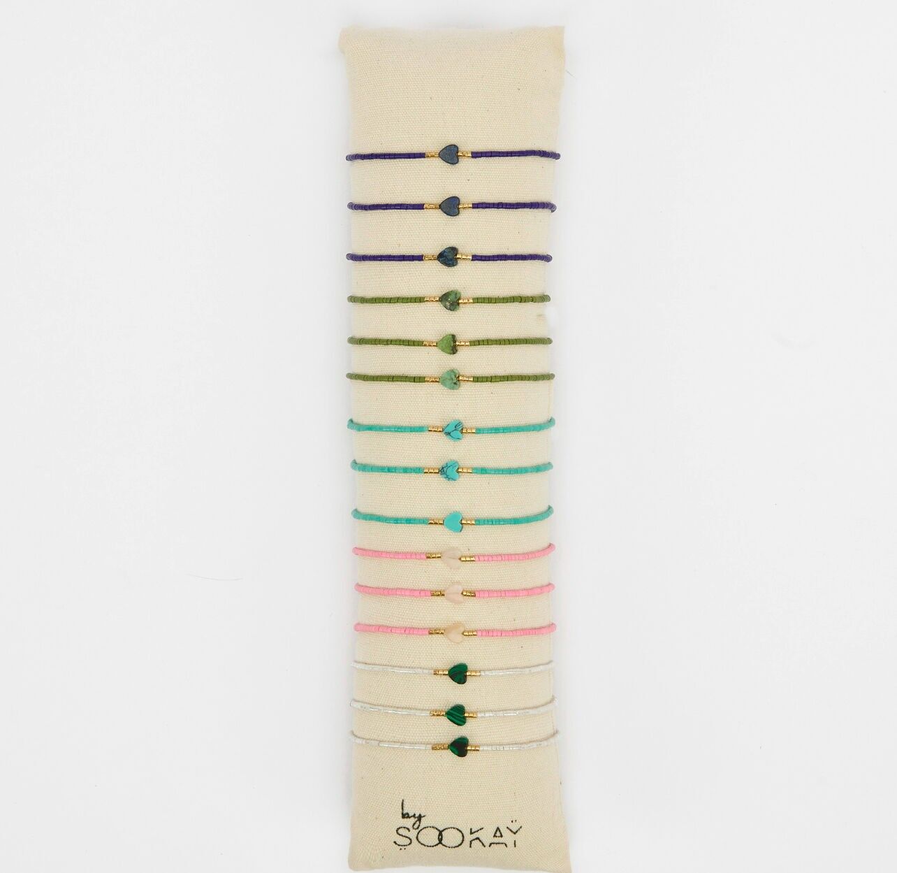 Armband aus Herzstein und japanischer Perle