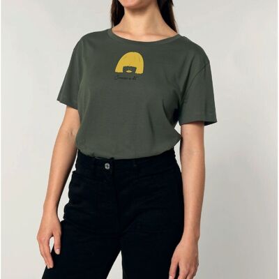 Camiseta de cuello ancho para mujer – Algodón orgánico y ético