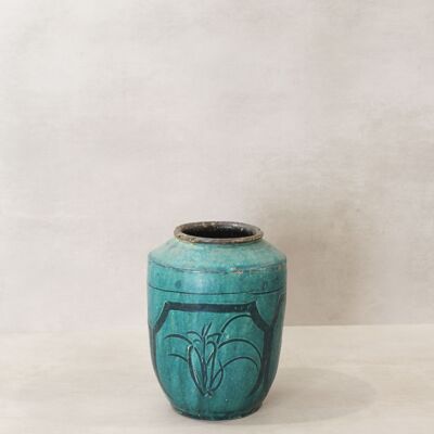 Pot vert émeraude vintage - n° 7