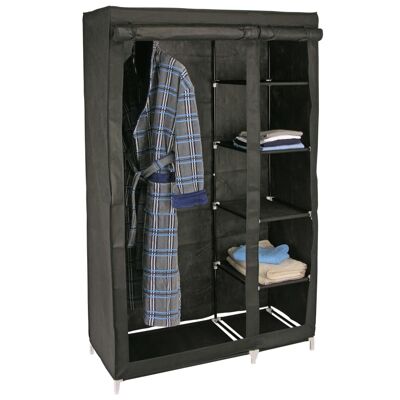 Armoire HI 110x46x178 cm tissu noir