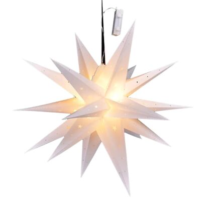Lanterne HI Étoile de Noël LED 58 cm