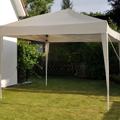 Tenda da festa HI pieghevole 3x3 m beige